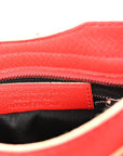 Supple Grained Calfskin Classic Silver Hardware Highlight Mini City Rouge Fraise