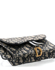 Oblique Saddle Belt Bag Blue