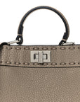 Cuoio Romano Selleria Mini Peekaboo I SEE U Iconic Satchel Fettuccia