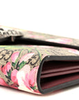 GG Supreme Monogram Blooms Mini Dionysus Chain Wallet Beige Multicolor Dry Rose
