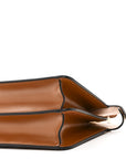 Vitello King Luxor Shiny Nappa Medium Peekaboo I SEE U East West Satchel Brandy Light Rose