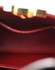 Taurillon Snakeskin Mini Capucines Burgundy