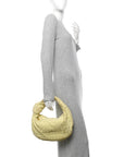 Suede Calfskin Intrecciato Teen Jodie Hobo Lemon Wash