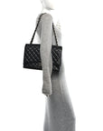 Caviar Quilted Maxi Double Flap Black
