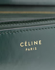 Spazzolato Calfskin Classic Box Medium Flap Bag Dark Green