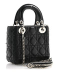 Lambskin Cannage Mini Lady D1OR Black