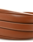 Smooth Calfskin Medium Strap Ava Shoulder Bag Tan