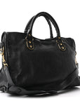 Chevre Gold Metallic Edge Hardware City Black