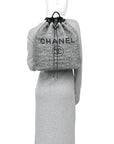 Canvas Large Deauville Backpack Charcoal