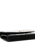 Caviar Quilted CC Turnlock Wallet On Chain WOC Black