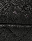 Caviar Quilted Grand Shopping Tote GST Black