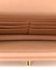Calfskin Quilted Perfect Fit Wallet On Chain WOC Beige