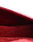 Crinkled Patent Mini Dionysus Shoulder Bag Rosso Ancora Red