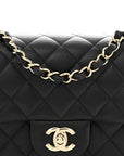 Caviar Quilted Mini Square Flap Black