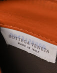 Nappa Intrecciato Zip Around Wallet Orange