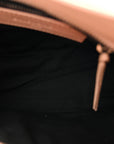 Matte Goatskin Rubber Covered Classic Hardware Mini City Rose Poudre