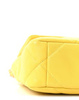 Lambskin Quilted Medium CHNL 19 Flap Yellow