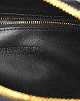 Lambskin Maxi Intrecciato Brick Cassette Bag Black