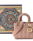 Lambskin Cannage Small My ABC D1OR Lady D1OR Blush