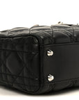 Lambskin Cannage Mini Lady D1OR Black