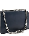Dollar Calfskin Crystal Small Dionysus Shoulder Bag Blue Agata Montana Sapphire