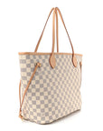 Damier Azur Neo Neverfull MM Rose Ballerine