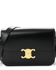 Shiny Calfskin Medium Triomphe Black