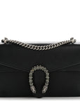 Pebbled Calfskin Small Dionysus Shoulder Bag Black