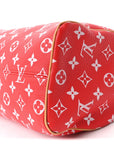 Soft Calfskin Monogram Speedy P9 Bandouliere 25 Red