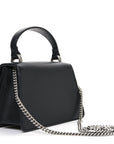 Dollar Calfskin Crystal Mini Dionysus Top Handle Bag Black Crystal