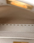 Cuoio Romano Selleria Mini Peekaboo Iconic Satchel White