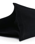 Linen Calfskin Rive Gauche Tote Black