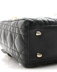 Lambskin Cannage Small My ABCD1OR Lady D1OR Black