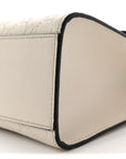 GCCIssima Medium Padlock Shoulder Bag Black Mystic White