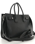 Grained Calfskin Baby Sac De Jour Souple Black