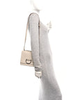 Goatskin Small D-Ring Bag Beige
