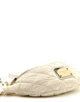 Marsupio Nylon Quilted Piumino 2 Belt Bag White