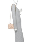 Lambskin Quilted Small Trendy Spirit Top Handle Bag Beige