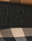 Grainy Calfskin Vintage Check Note Crossbody Bag Black