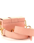 Snakeskin 30 Montaigne Box Bag Rose Clair