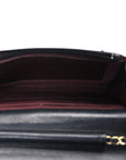Lambskin Quilted Wallet On Chain WOC Black