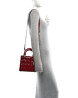 Patent Cannage Small My ABCD1OR Lady D1OR Cherry Red