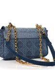 Denim Cannage Small Caro Bag Blue