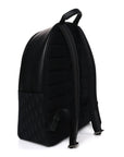 Oblique Jacquard Saddle Zip Backpack Black