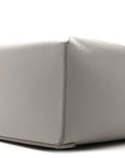 Soft Grained Calfskin Small Puzzle Edge Bag Pearl Grey