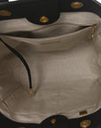 Calfskin Medium Deauville Tote Black Multicolor