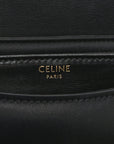 Shiny Calfskin Besace Clea Triomphe Black