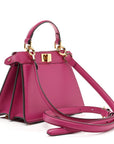 Shiny Nappa Petite Peekaboo I SEE U Satchel Ciclamino Pilar