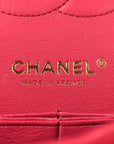 Caviar Quilted Medium Double Flap Dark Pink