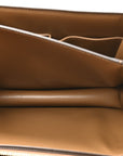 Box Calfskin Medium Classic Box Flap Bag Camel